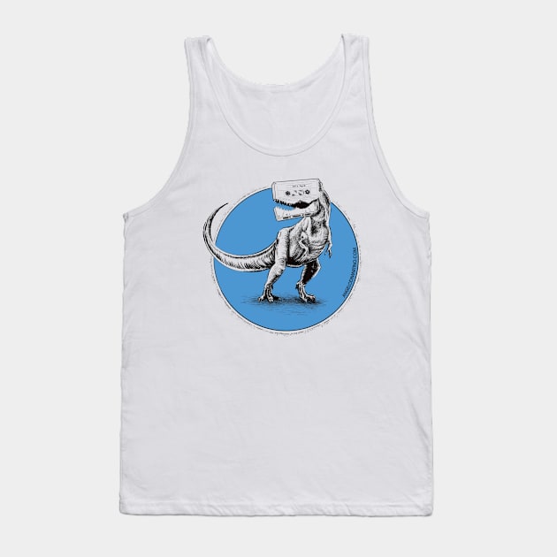 Mix-Tape Rex Tank Top by Angelo DiMartino